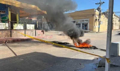 Bloqueo en la carrera 44. 