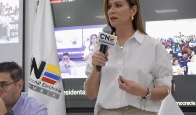 Maritza Martínez Aristizábal, presidenta del CNE.