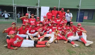 Atlántico, campeón en el Campeonato Nacional de Béisbol U15. 