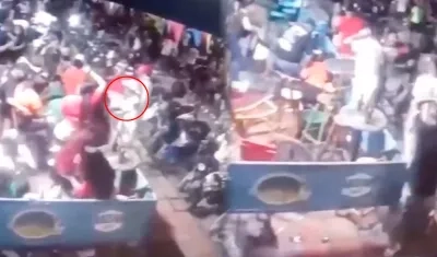 Atentado en estadero de Simón Bolívar. 