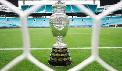 Imagen de la Copa América en el estadio.