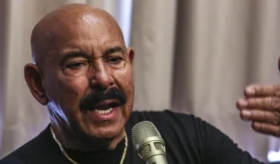 El cantante salsero Óscar D'León.