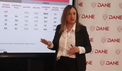 La subdirectora del Dane, Andrea Ramírez Pisco.