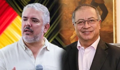 Iván Duque y Gustavo Petro.