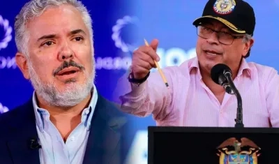 Iván Duque y Gustavo Petro.