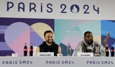 Stephen Curry y Kevin Durant, dos de las figuras de Estados Unidos.