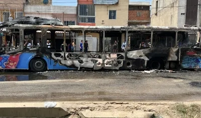 Incendio de bus en la Circunvalar