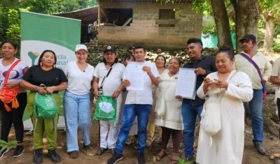 Entrega de tierras por parte de la Agencia Nacional de Tierras.