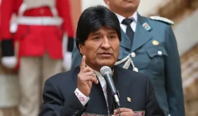 Evo Morales, expresidente de Bolivia. 