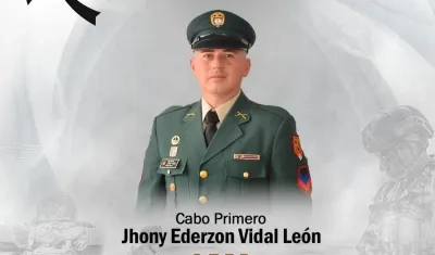 El soldado fallecido.