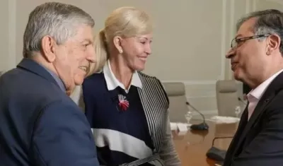 César Gaviria y Gustavo Petro.