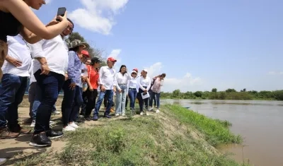 El Gobernador Eduardo Verano visitó en sector de Las Compuertas. 