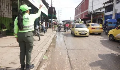 Movilidad en la Secretaría de Tránsito en el Gran Bazar.