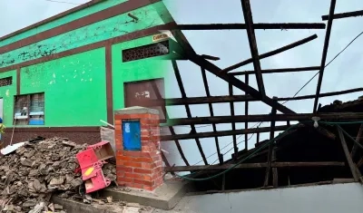 Hogar Infantil del ICBF al que se le cayó el techo en Soledad. 