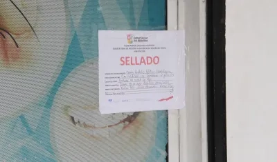 Una de las IPS selladas.