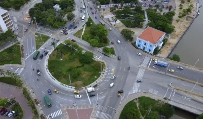 Vista aérea de la intervención.
