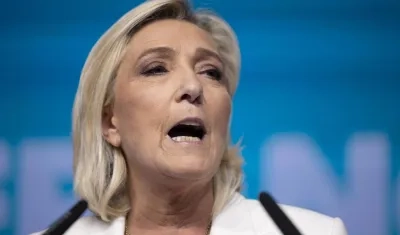 La líder de la extrema derecha francesa, Marine Le Pen.