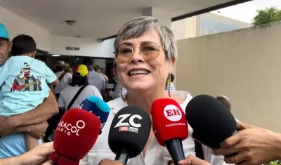 La presidenta de la ONG Venezolanos en Barranquilla, Pilín León.