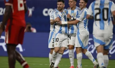 Lionel Messi marcó su primer gol ante Canadá, en Copa América. 