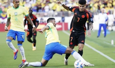 Luis Díaz contra Brasil.