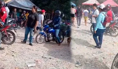 Lugar donde se presentó el ataque sicarial esta tarde en Las Moras. 