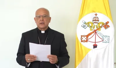 Monseñor Gabriel Ángel, Vicepresidente de la Conferencia Episcopal.