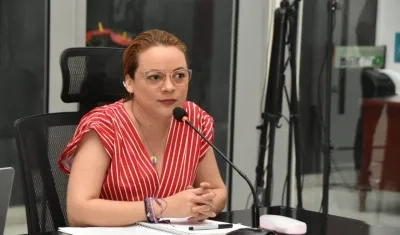 La diputada Alejandra Moreno.