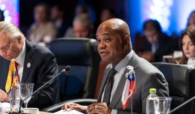 El Canciller colombiano, Luis Gilberto Murillo.