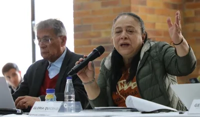 Camilo González Posso y Gloria Cecilia Quiceno, negociadores del Gobierno.