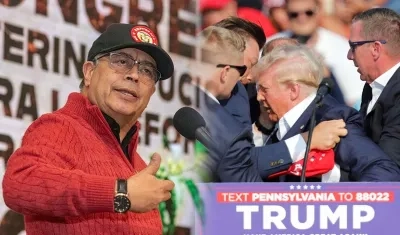 Gustavo Petro y Donald Trump, tras el ataque.