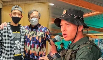 David Fernández Soler con el Presidente Gustavo Petro.