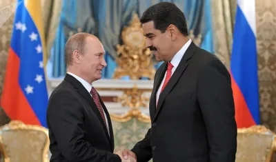 Vladímir Putin y Nicolás Maduro.