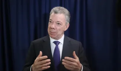El expresidente de Colombia, Juan Manuel Santos.