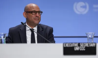 El Secretario Ejecutivo de ONU Cambio Climático, Simon Stiell.