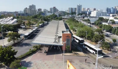 Estación de Transmetro Joe Arroyo.
