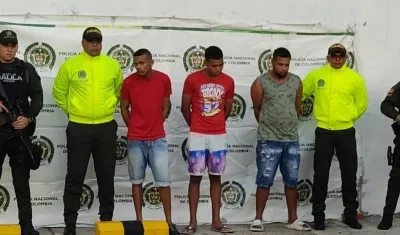 Gustavo Padilla Arias, alias 'Hueso'; Julio Adrián Durán Bornacelly, alias 'Caracas; y Karim Daniel Chirino. 