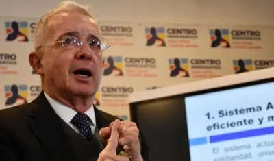 El expresidente de Colombia, Álvaro Uribe.