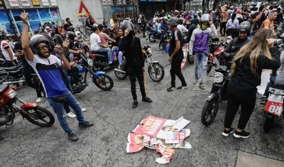 Protestas en Venezuela.