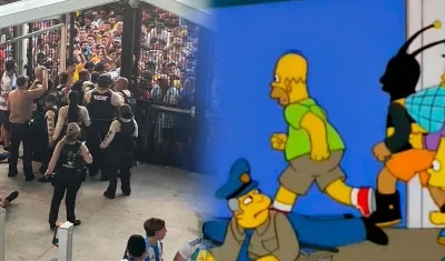 Desorden de la final y capítulo de Los Simpson.