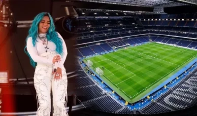 Karol G, primera artista colombiana en cantar en el Bernabéu.
