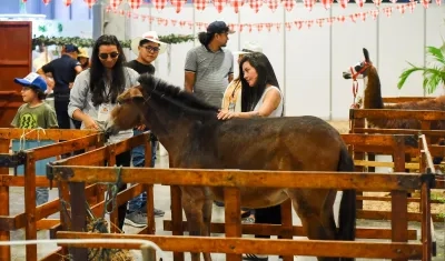 Las familias también pudieron disfrutar de Agroexpo.