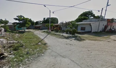 Sector donde se registró el homicidio.
