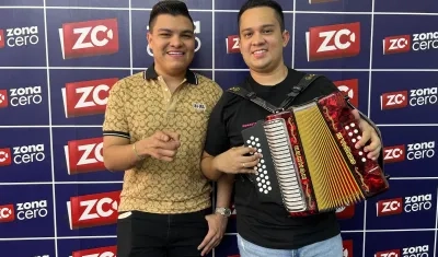 Óscar Gamarra y su compañero de fórmula Camilo Carvajal.