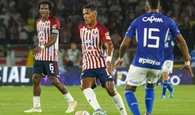 Hómer Martínez durante un partido contra Millonarios. 