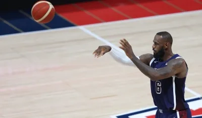 LeBron James, estrella de la NBA y del equipo de baloncesto de Estados Unidos.