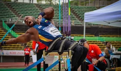 Mauricio Valencia, paraatleta adscrito al club Fortaleza de Cajicá,