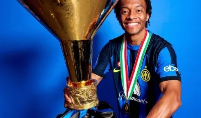 Juan Guillermo Cuadrado ganó el 'scudetto' con el Inter de Milán. 
