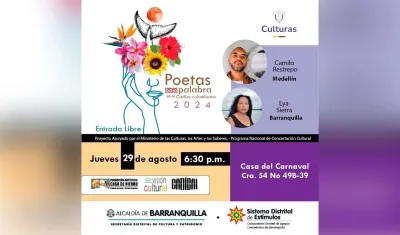 Un proyecto apoyado con el Programa Nacional de Concertación del Ministerio de las Culturas, las Artes y los Saberes de Colombia.