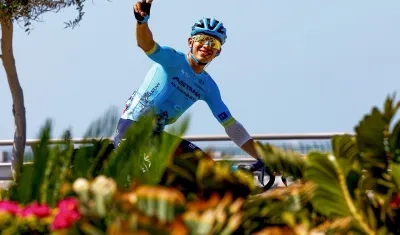 Harold Tejada, ciclista colombiano. 