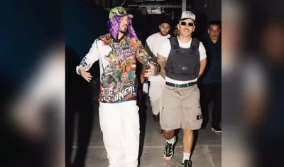 Los artistas paisas J Balvin y Feid. 